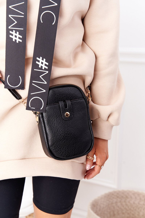 Malý ženský vrecko na čiernom opasku Amsterdamu