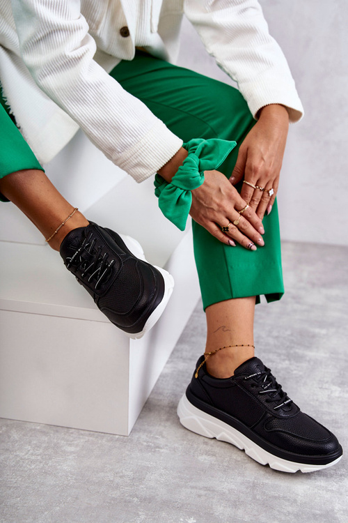 Dámské černé kožené sportovní boty Camrose