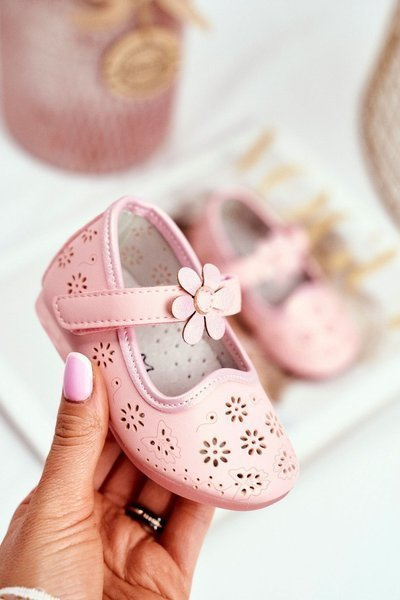 Dětská Baleriny Se Suchým Zipem Růžové Flored