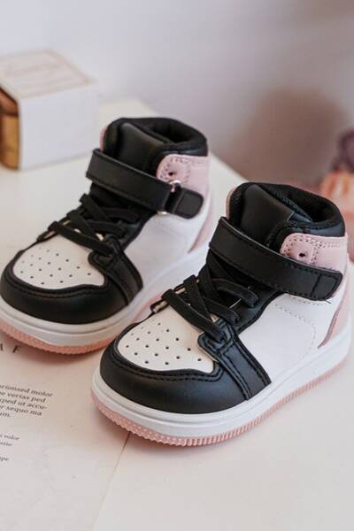 Dětské sportovní vysoká boty bílá-růžová Teredite