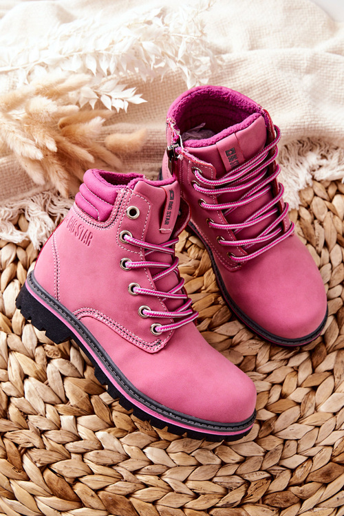 Dětské boty Trapper Big Star BB374124BS Růžové