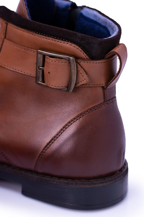 Boty polské pánské hnědé Mintos