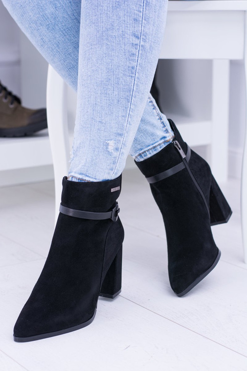 Big Star Black Suede topánky na post BB274383