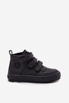 Zateplené boty sneakers pro děti na suchý zip Big Star SS374070 Černé