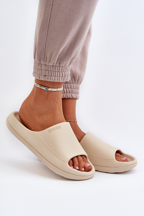 Ľahké Dámske Papuče Big Star NN274A040 Bežové