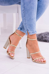 Lu Boo Gold Sandals na Lissa Post