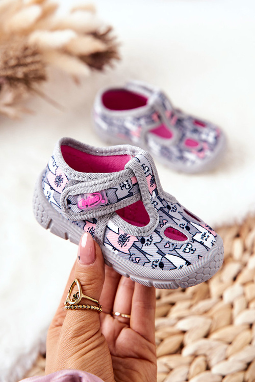 Boty Befado Kočky 533P019 Šedé