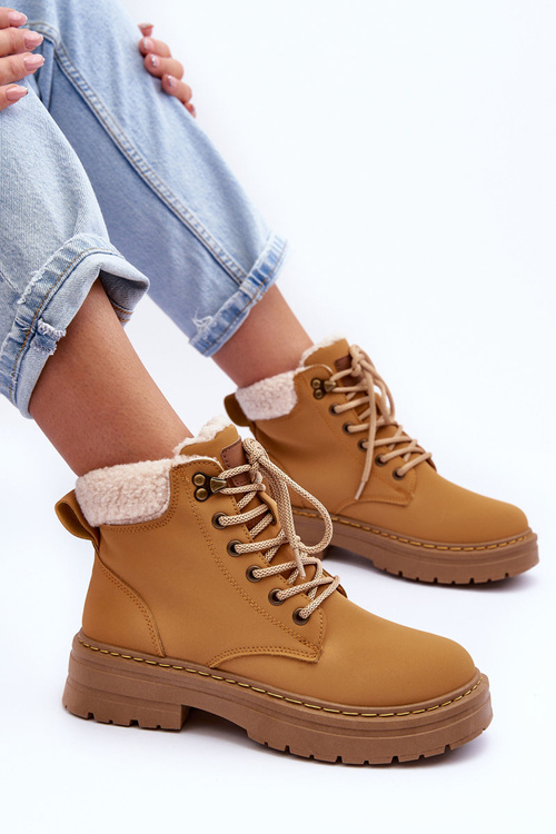 Dámské kožené trapery Hnědé Jette