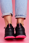 Dámske športové topánky tenisky Big Star Black Fuchsia FF274964