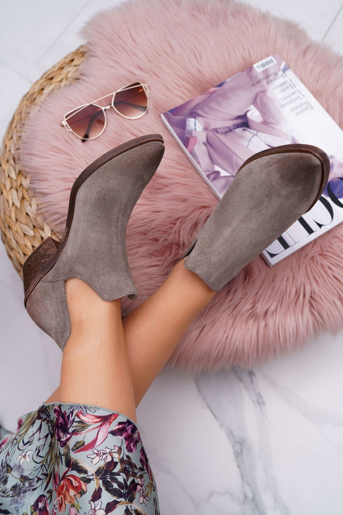 Dámske jarné kožené topánky Cappuccino Anabella