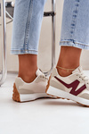Dámske Športové Topánky Sneakers Béžovo-Červené Britma