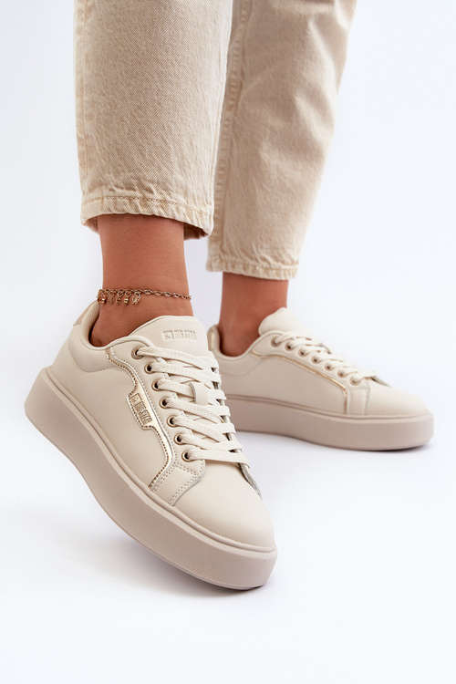 Dámske tenisky Big Star NN274334 s pamäťovou penou Beige