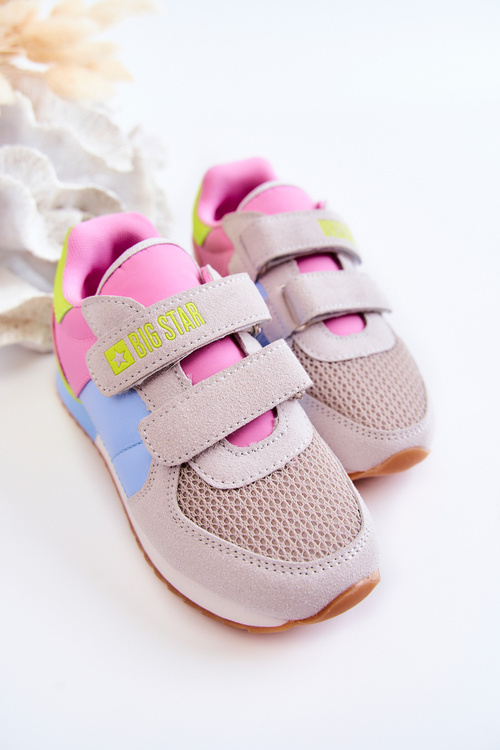 Dětská sportovní obuv Memory Foam Big Star JJ374252 růžovo-modrá