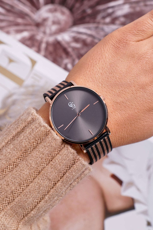 Dámske GG Luxe Watch Black Fiber