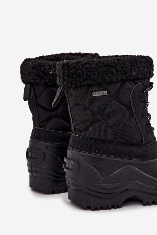 Zateplené dětské sněhule na zip Big Star OO374073 Černé