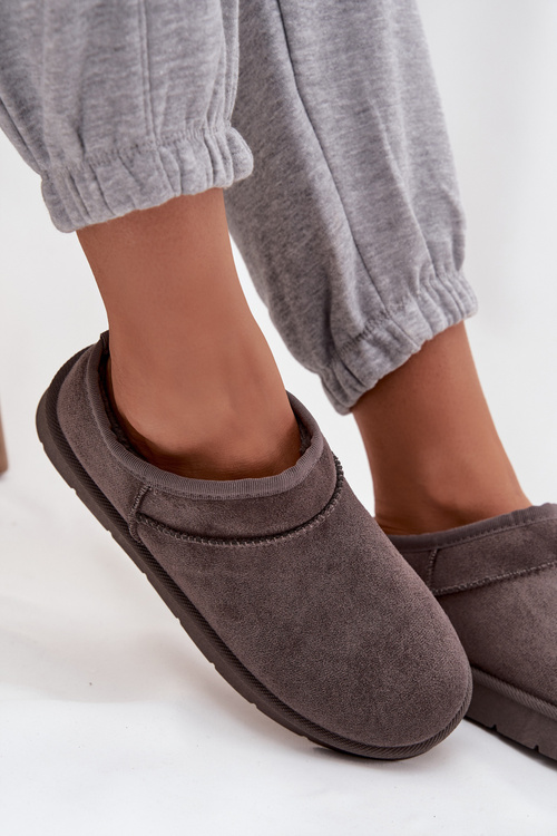 Dámské sněhule s teplou podšívkou tmavě šedé Serenne