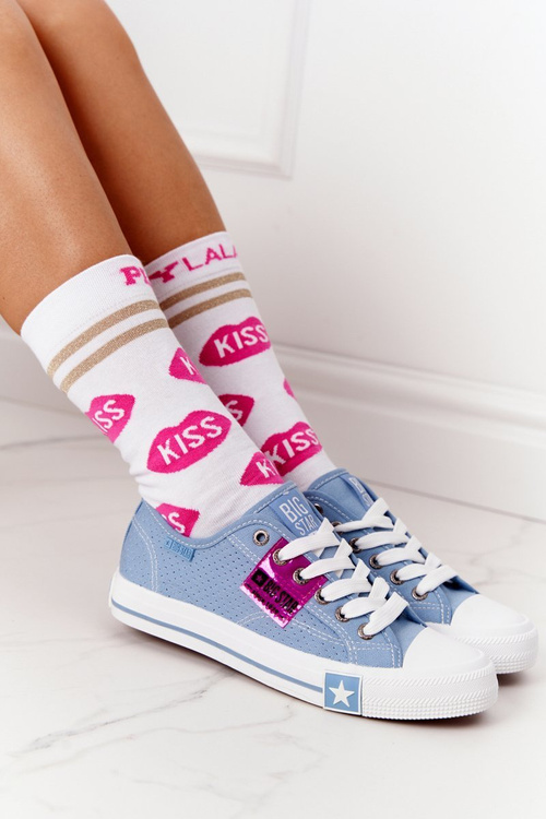 Prolamovane Dámské Tenisky BIG STAR FF274037 Modré