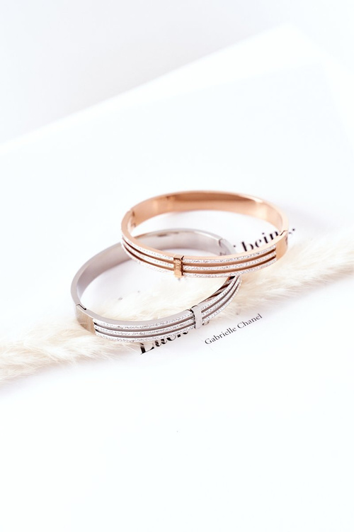 Náramek S Kubickým Zirkonem Růžové Zlato