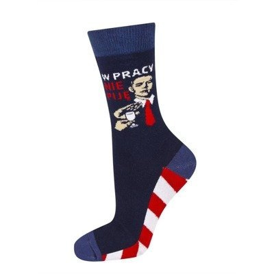 Pánské ponožky SOXO PRL "w pracy nie piję"