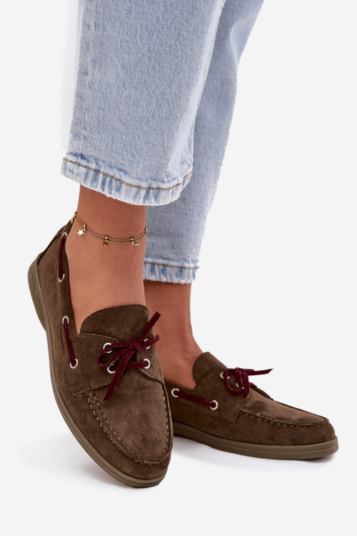 Dámske Mokasíny S Lankami Tmavozelené Calivra