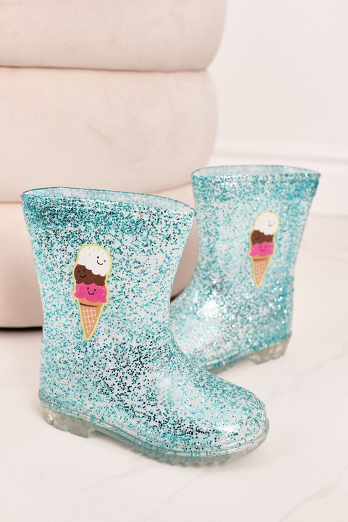 Galoshes Blue Brocade Galoshes s ľadom