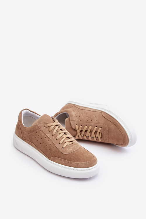 Pánské semišové sportovní boty Zazoo 1544 béžové