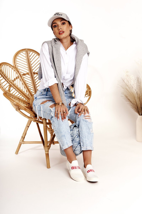 Dámské Tenisky Slip-on Big Star FF274219 Bile