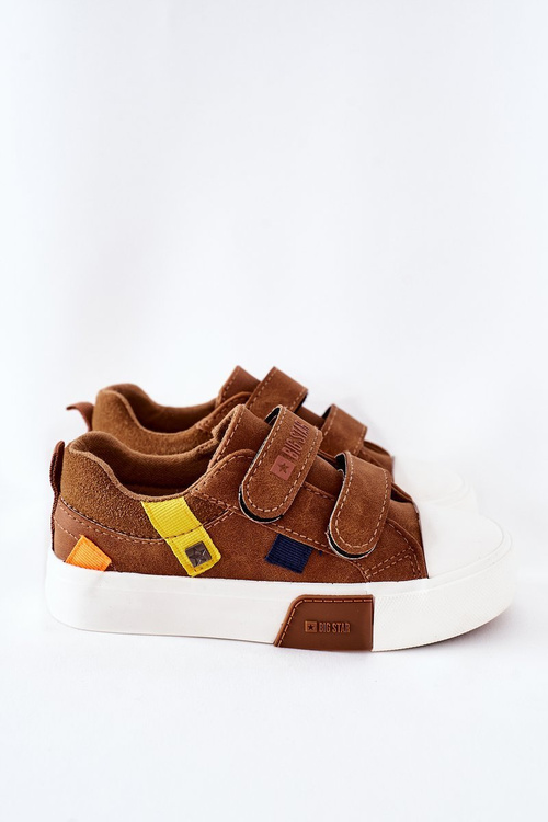 Dětské Tenisky Se Suchým Zipem Big Star II374017 Camel