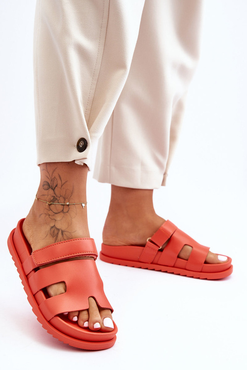 Dámské klasické sandály oranžové Molie