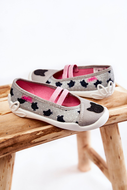 Ballerina Papcie Befado Kittek 116x302 Gray