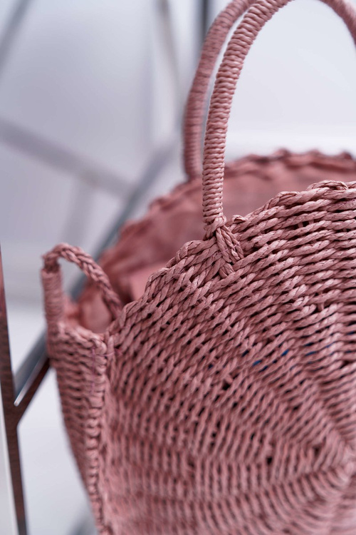 Pletena kabelka Octario Růžová