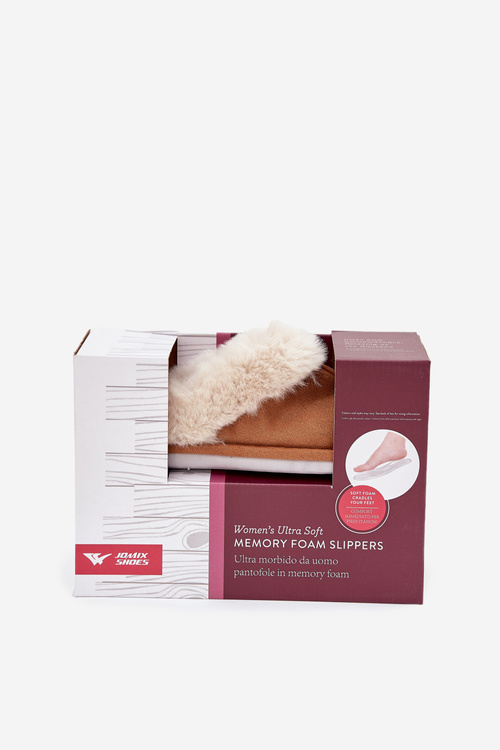 Dámské pantofle s kožíškem Camel Delissa