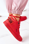 Dámska izolovaná športová topánka veľká hviezda EE274354 červená