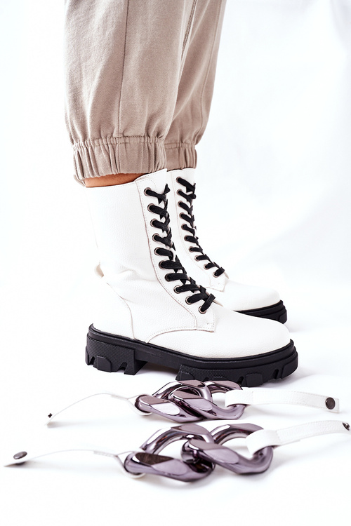 S. Barski Dámské Kotníkové Boty Bilé Jensen