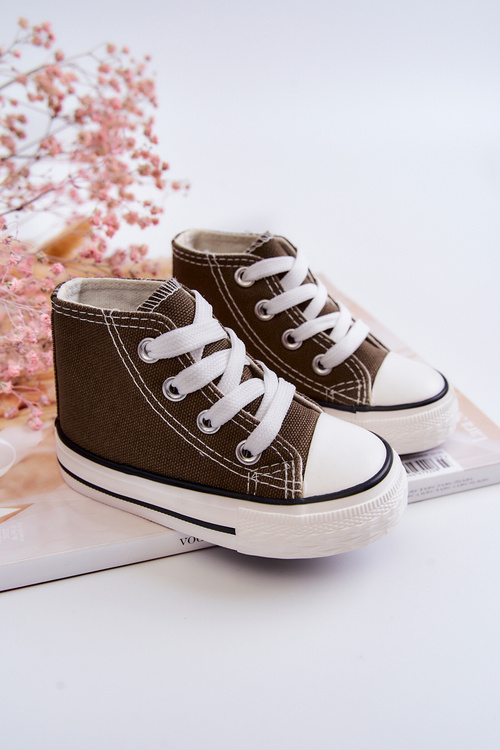 Detské vysoké tenisky Khaki Filimon