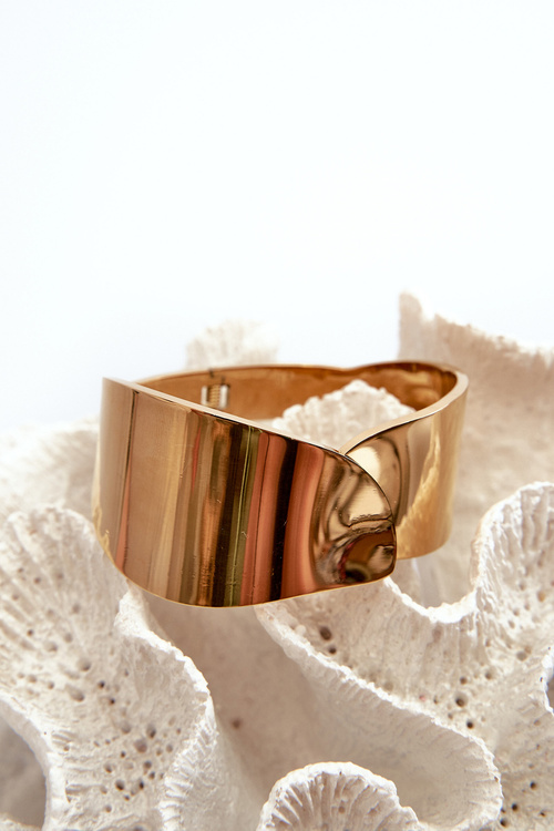 Dámsky náramok s kvetmi nerezová oceľ zlatá