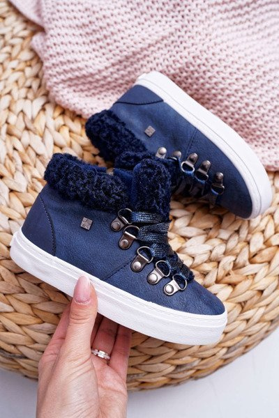 Chlapecká a Dívčí Obuv-Tenisky Big Star Tmavě Modré EE374018