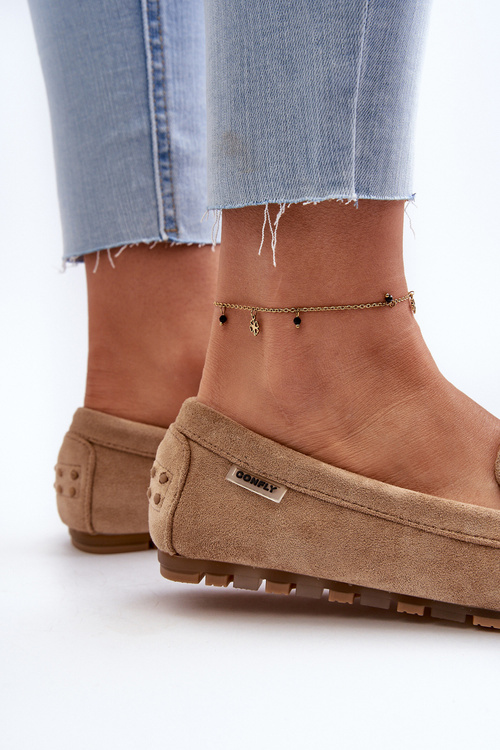 Dámské mokasíny z ekologického semiše hnědé Amrutia