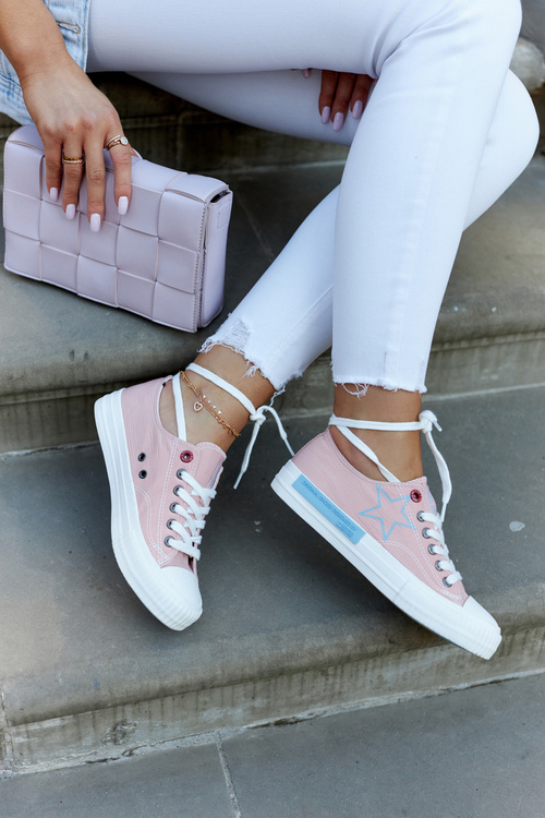 Dámske nízke tenisky Veľká hviezda JJ274385 Pink