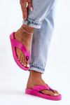 Dámske flip -flops flip -flops na platforme Fuchsja Bellitta