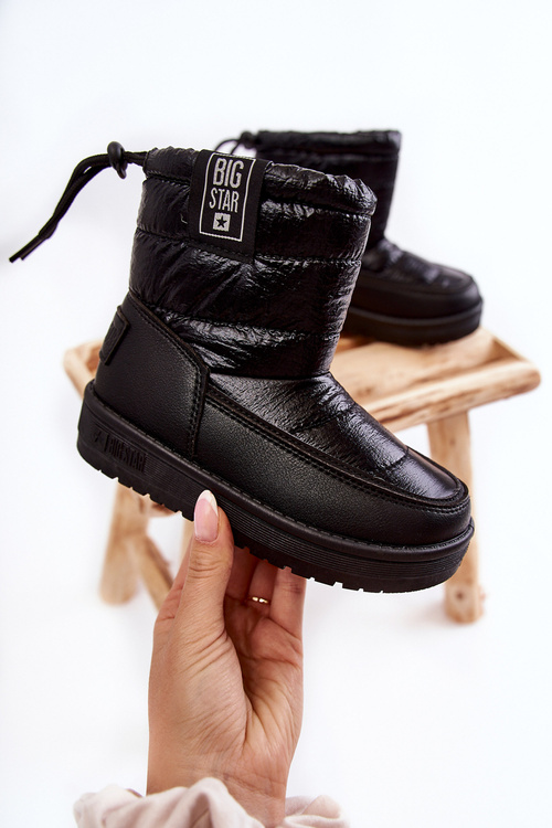 Detské snehové topánky veľká hviezda kk374220 čierna