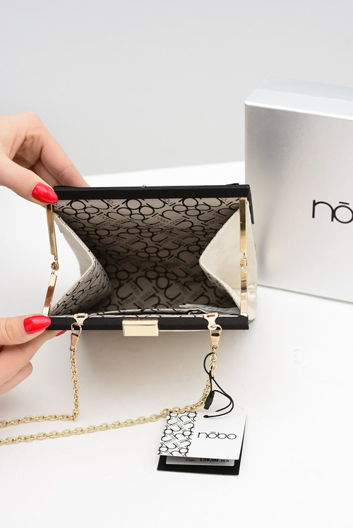 Damska Mała Złota Torebka Nobo Kokarda