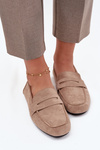 Loafersy Mokasyny Damské Ploché Béžové Soreline