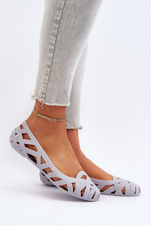 Dámské gumové baletky šedé Salam