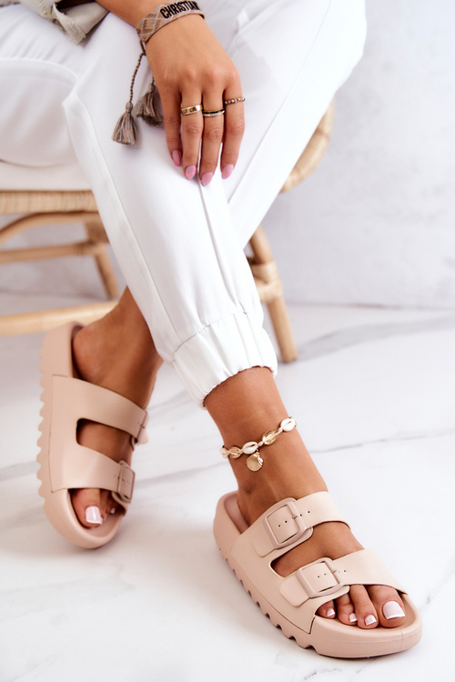 Westie Beige Guma Flip -flops