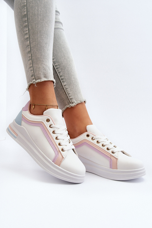 Dámske tenisky s flitrami ružové Elnami