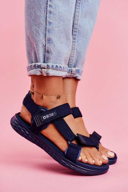 Dámské Sandály Big Star tmave modre FF274A601