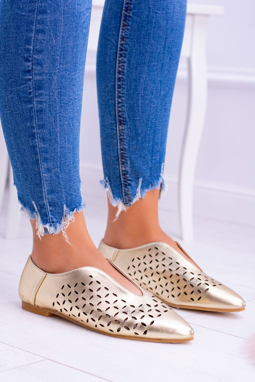 Lu Boo Złote Women's Synthia Shoeen topánky