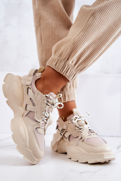 Tenisky Športové topánky Goe jj2n4082 béžová