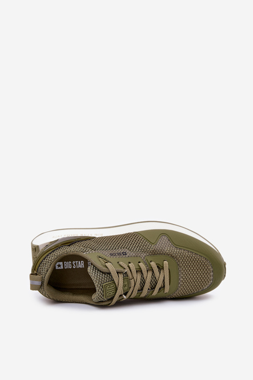 Pánské Sneakersy Na Platformě Big Star RR174360 Hi-Poly System Khaki